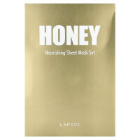 Lapcos, Honey Beauty Sheet Mask, pflegend, 5 Tücher, je 27 ml (0,91 fl. oz.)
