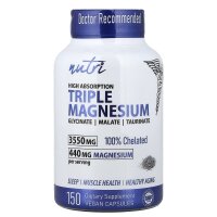 Nutri, Triple Magnesium, hohe Absorption, 150 vegane Kapseln