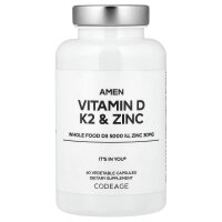 Codeage, Amen, Vitamin D, K2 & Zinc, Vitamin D, K2...