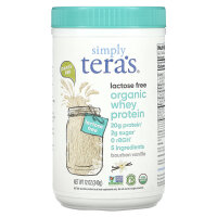 Simply Teras, Organic Whey Protein, Molkenprotein, laktosefrei, Bourbon-Vanille, 340 g (12 oz.)