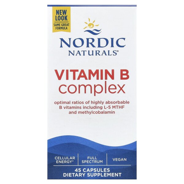 Nordic Naturals, Vitamin-B-Komplex, 45 Kapseln