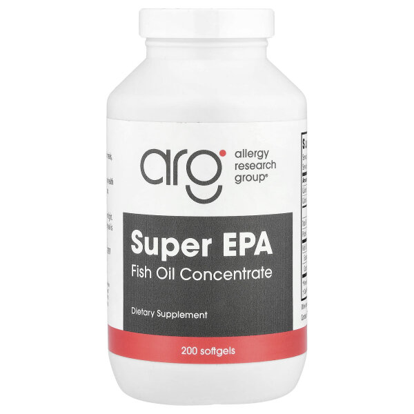 Allergy Research Group, Super EPA, Fischölkonzentrat, 200 Weichkapseln