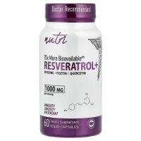 Nutri, Resveratrol+, Resveratrol+, 60 vegane Kapseln