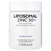 Codeage, Liposomales Zink+, 50 mg, 100 pflanzliche Kapseln
