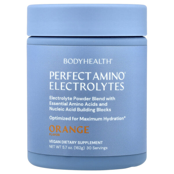 BodyHealth, Perfect Amino® Electrolytes, Elektrolyte, Orange, 162 g (5,7 oz.)