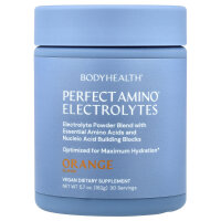 BodyHealth, Perfect Amino® Electrolytes, Elektrolyte, Orange, 162 g (5,7 oz.)