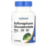 Nutricost, Sulforaphane Glucosinolate, Sulforaphan-Glucosinolat, 50 mg, 120 Kapseln