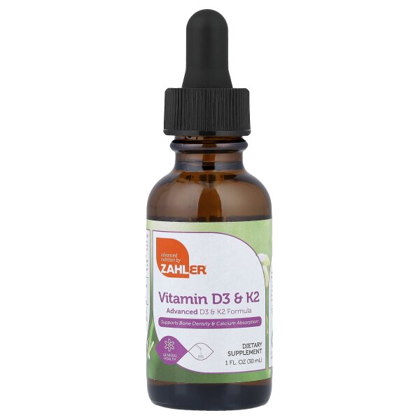 Zahler, Vitamin D3 und K2, 30 ml (1 fl. oz.)