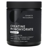 Sports Research, Creatine Monohydrate, Unflavored,...
