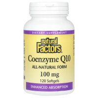Natural Factors, Coenzyme Q10, Coenzym CoQ10,...