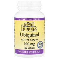 Natural Factors, Ubiquinol, QH Active CoQ10, Ubichinol,...
