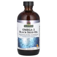 Natures Answer, Omega-3 Black Seed Oil, Omega-3-Schwarzkümmelöl, Orange, 240 ml (8 fl. oz.)