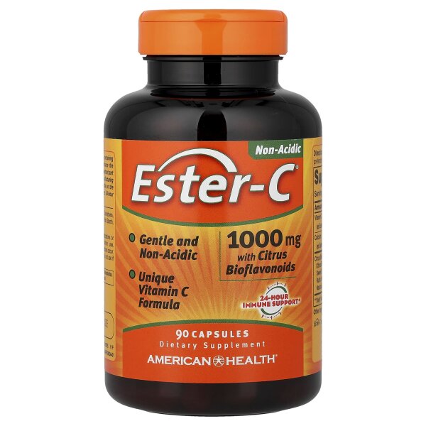 American Health, Ester-C® mit Zitrus-Bioflavonoiden, 90 Kapseln