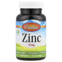 Carlson, Zinc, Zink, 250 Tabletten - DE Versand via DHL
