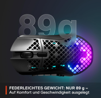 SteelSeries Aerox 9 Wireless - RGB Gaming-Maus - 18 Tasten 18.000 DPI