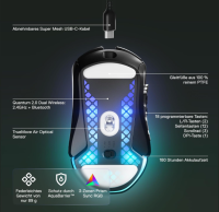 SteelSeries Aerox 9 Wireless - RGB Gaming-Maus - 18 Tasten 18.000 DPI