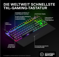 SteelSeries Apex Pro TKL Gaming-Tastatur US-LAYOUT QWERTY
