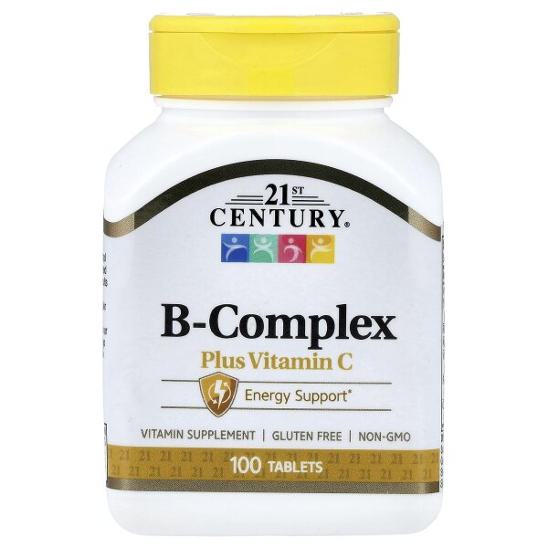 21st Century, B-Complex Plus Vitamin C, B-Komplex mit Vitamin C, 100 Tabletten