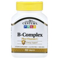 21st Century, B-Complex Plus Vitamin C, B-Komplex mit...