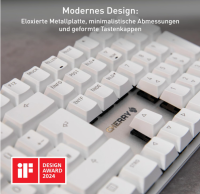 CHERRY KC 200 MX, Mechanische Office-Tastatur DE-Layout QWERTZ