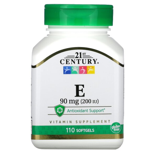 21st Century, E, 90 mg (200 IU), 110 Weichkapseln