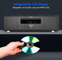MEDION DAB Radio mit Bluetooth und CD Player ohne Fernbedienung