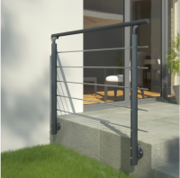 Dolle Geländer-Komplettset 150 cm Wandmontage Anthrazit