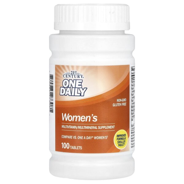 21st Century, Einmal t?glich, f?r Frauen, Multivitamin + Mineral, 100 Tabletten