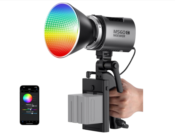 NEEWER MS60C RGBWW LED Videoleuchte Studiolicht 65W Mini Kompakt
