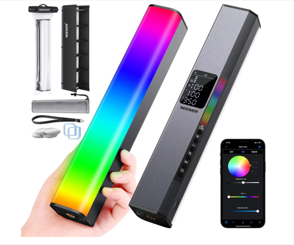 NEEWER LED Videoleuchte RGB Lichtstab,Touch Bar & APP Steuerung