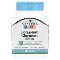21st Century, Kaliumgluconat, 595 mg, 110 Tabletten