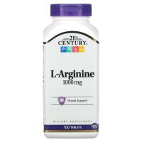 21st Century, L-Arginine, L-Arginin, 1.000 mg, 100 Tabletten