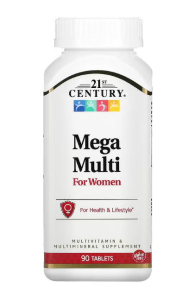 21st Century, Mega Multi, For Women, Multivitamine f?r Frauen, 90 Tabletten