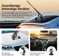 NEEWER Dreifach Saugnapf Autohalterung ❌BITTE LESEN