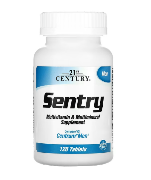 21st Century, Sentry Men,Multivitamin+Multimineralstoffpr?parat, 120 Tabletten