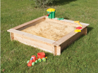 Sandkasten Komplett-Bausatz Fichtenholz 120 cm x 120 cm
