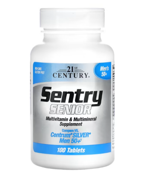 21st Century, Sentry Senior, Multivitamin+Multimineral Supplement, 100 Tabletten