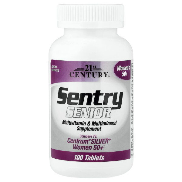 21st Century, Sentry Senior,Multivitami+Multimineralstoff,Frauen 50+, 100 Tablet