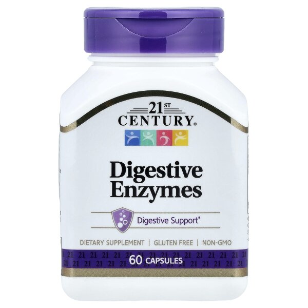 21st Century, Verdauungsenzyme, 60 Kapseln