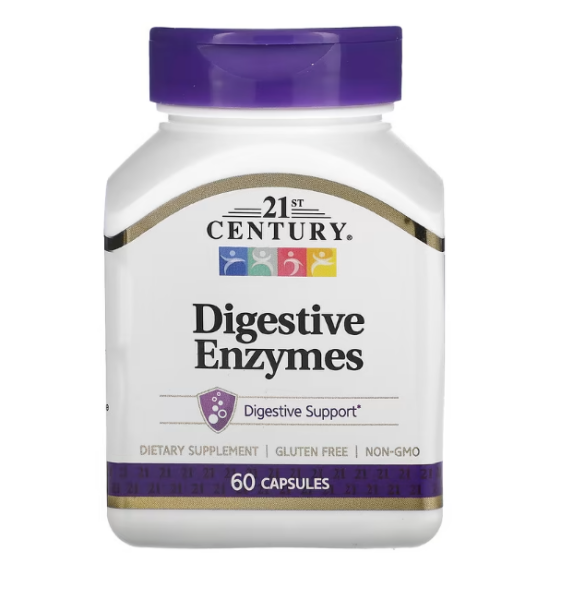 21st Century, Verdauungsenzyme, 60 Kapseln