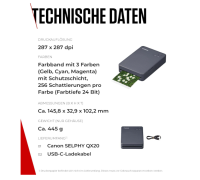 Canon SELPHY QX20 mobiler Fotodrucker – direkt vom...