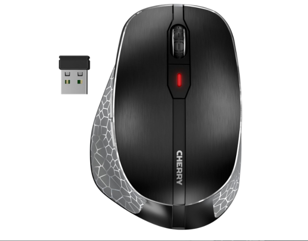 CHERRY MW 8C Ergo, Kabellose Maus mit Ergonomischer Daumenauflage