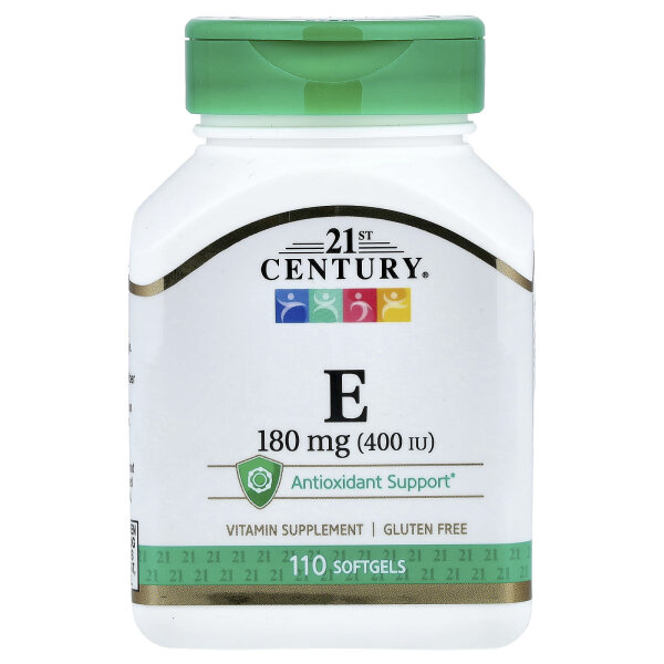 21st Century, Vitamin E, 180 mg (400 IE), 110 Softgels