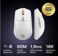 SteelSeries Rival 3 Gaming-Maus – 2,4 GHz und Bluetooth ❌OHNE DONGLE