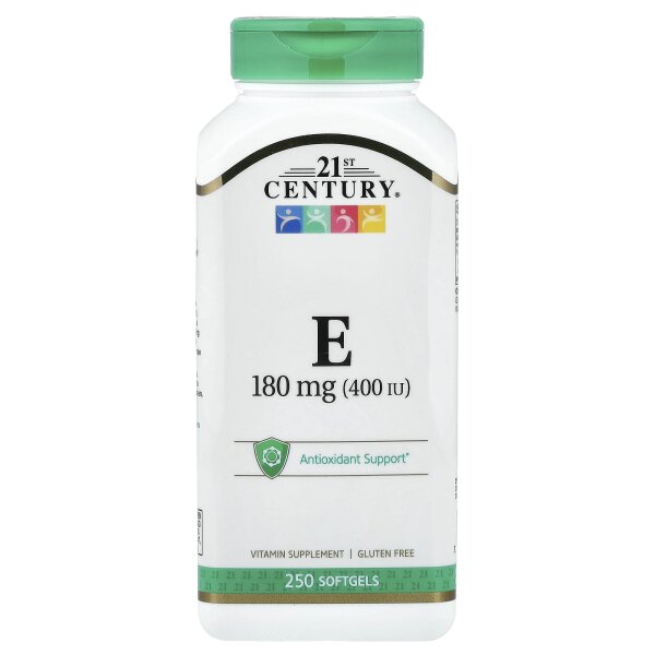 21st Century, Vitamin E, 180 mg (400 IU), 250 Weichkapseln