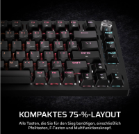 Corsair K65 Plus Wireless 75% RGB Gaming-Tastatur - ohne Dongle
