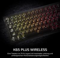 Corsair K65 Plus Wireless 75% RGB Gaming-Tastatur - ohne Dongle