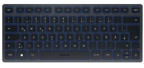 CHERRY KW 7100 MINI BT, Kompakte Multi-Device-Tastatur QWERTZ DE
