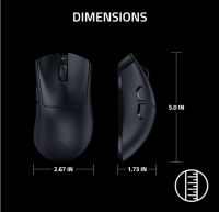 Razer DeathAdder V4 Pro - kabellose ergonomische E-Sport...