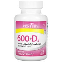 3x 21st Century, 600+D3, Calcium- und Vitamin...